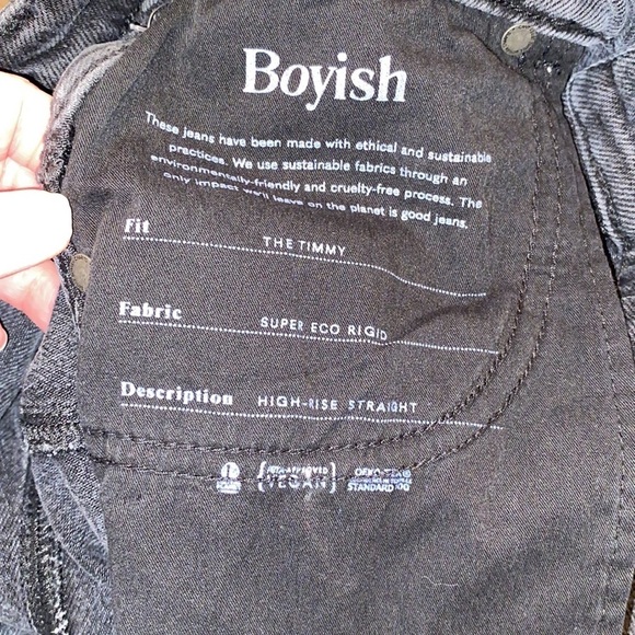 NWT Boyish The Timmy High Rise Straight Jeans in Space Odyssey Size 31 - Picture 9 of 11